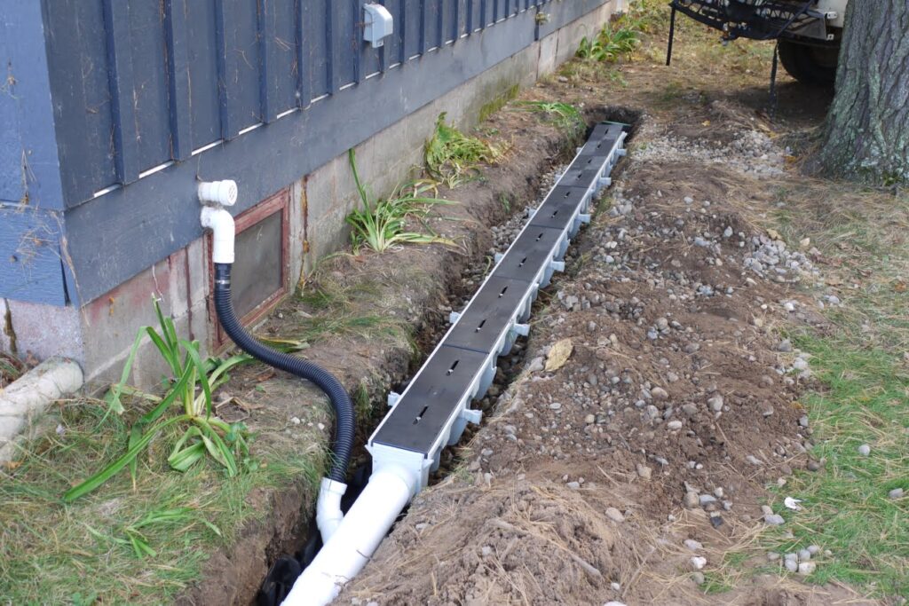 commercial french drain