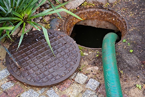 main sewer line clearing