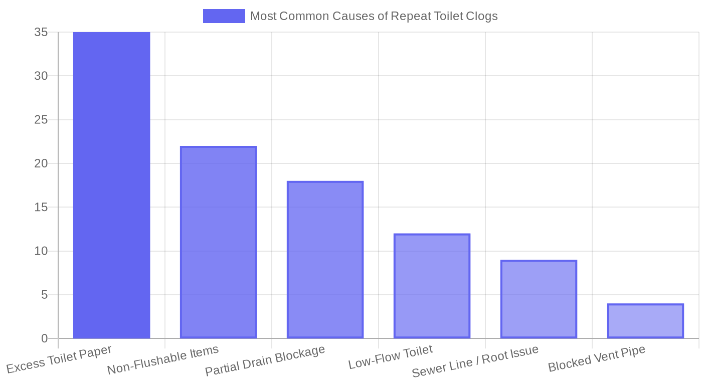 Most Common Causes of Repeat Toilet Clogs